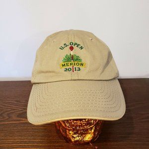 2013 US Open Merion Golf Hat Baseball Cap Khaki Tan Adjustable One Size